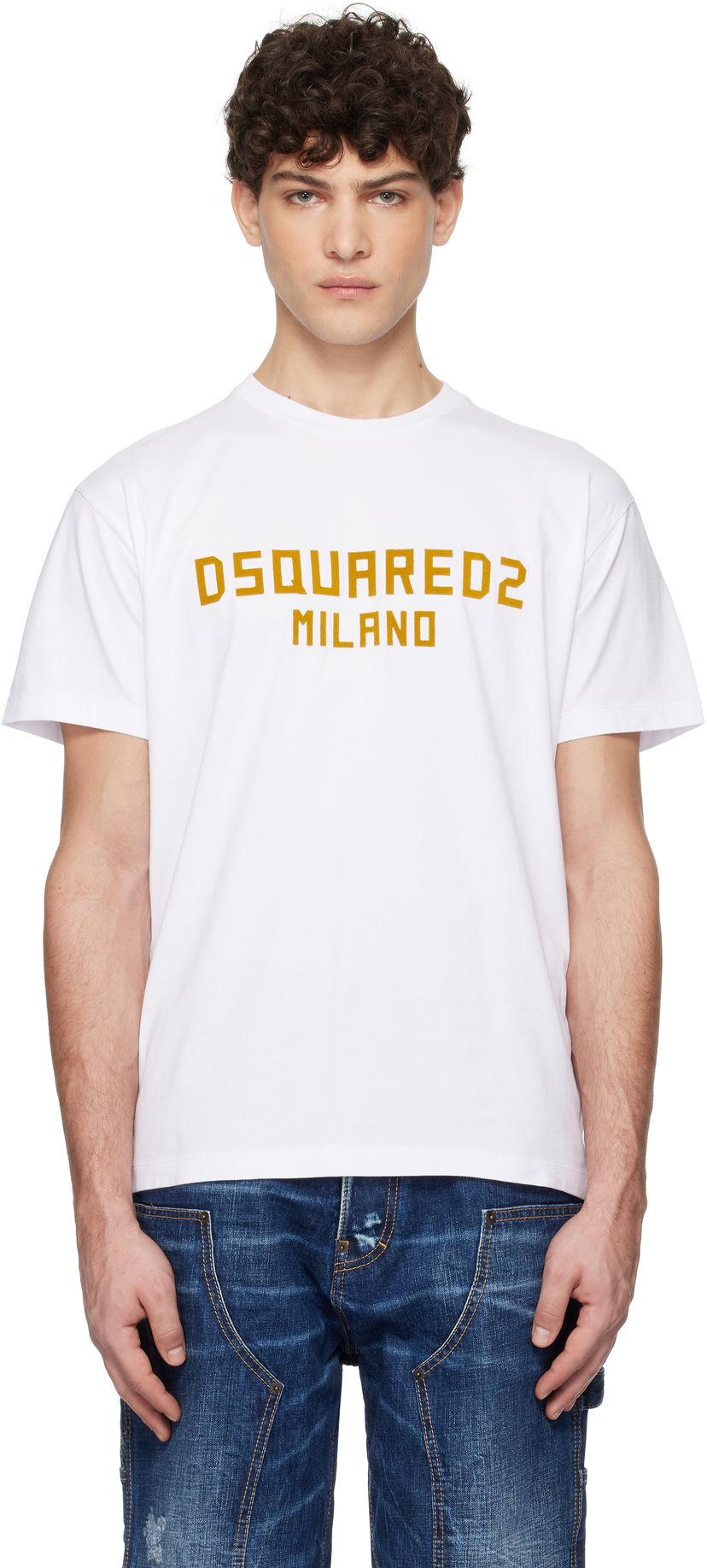 T-shirt DSQUARED2 Dsquared2 Cool Fit Milano T-Shirt Vit | S74GD1418_D20020