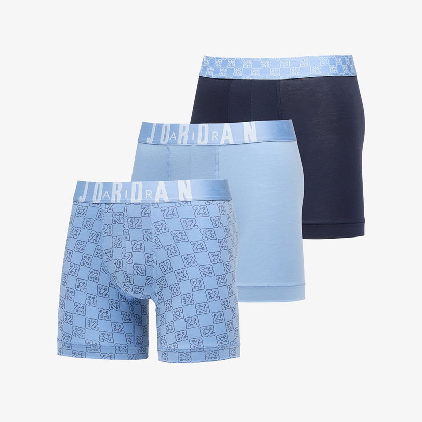 Boxare Jordan Jordan Flight Modal 23 Monogram Boxer Brief 3-Pack Blå | JM0691-M0S