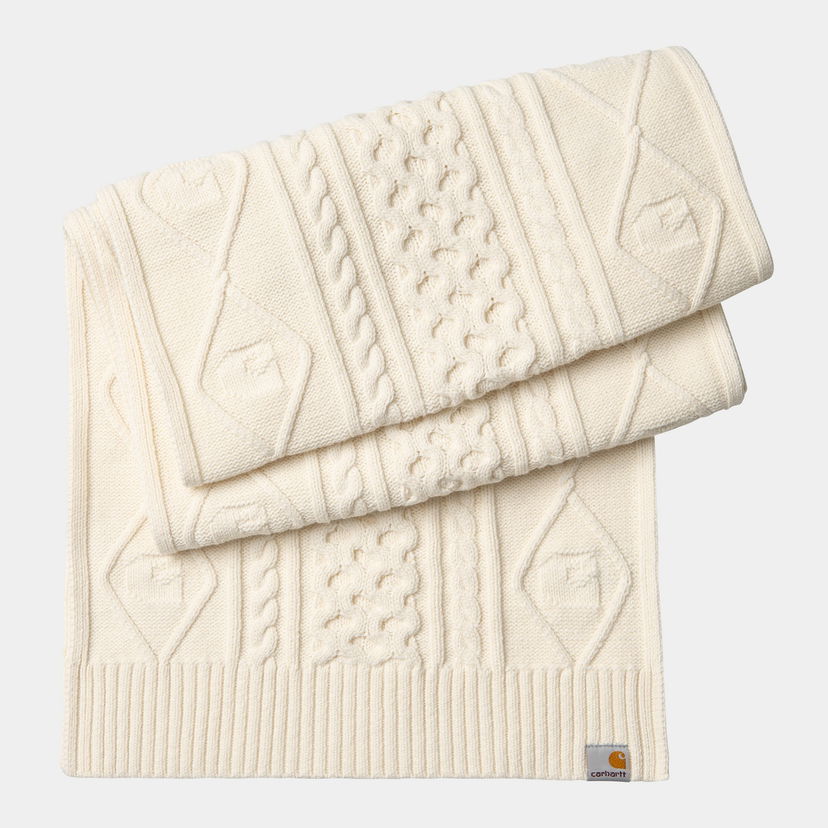 Halsduk Carhartt WIP Carhartt WIP Shawn Knit Scarf Vit | I035474_2