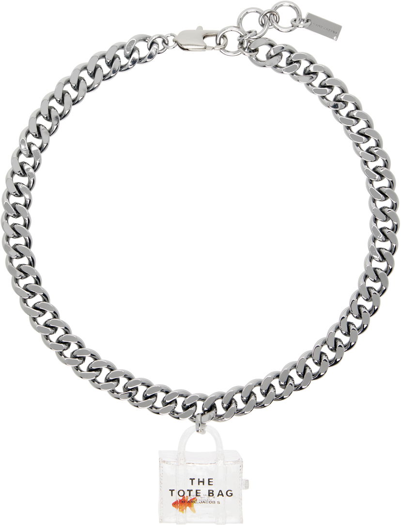 Halsband Marc Jacobs Marc Jacobs The Tote Bag Goldfish Chain Necklace Metallisk | 2P4JNC001J24