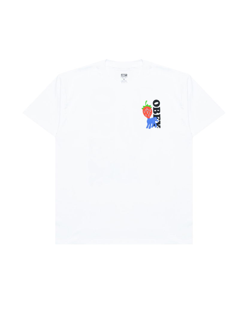 T-shirt OBEY Obey Strawberry Graphic T-Shirt Vit | 165264054-WHT