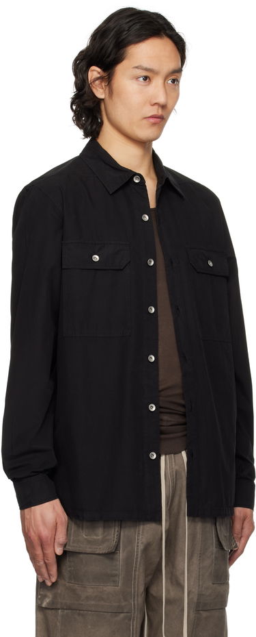 Skjorta Rick Owens Rick Owens DRKSHDW Hollywood Overshirt Svart | DU01E3296 P, 1