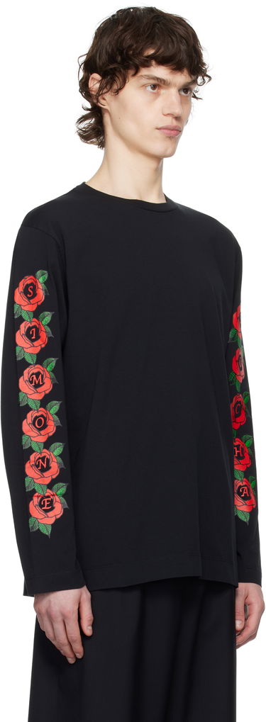 T-shirt Simone Rocha Simone Rocha Cluster Rose Logo Print T-shirt Vit | 5194P33P34-M 0569, 4