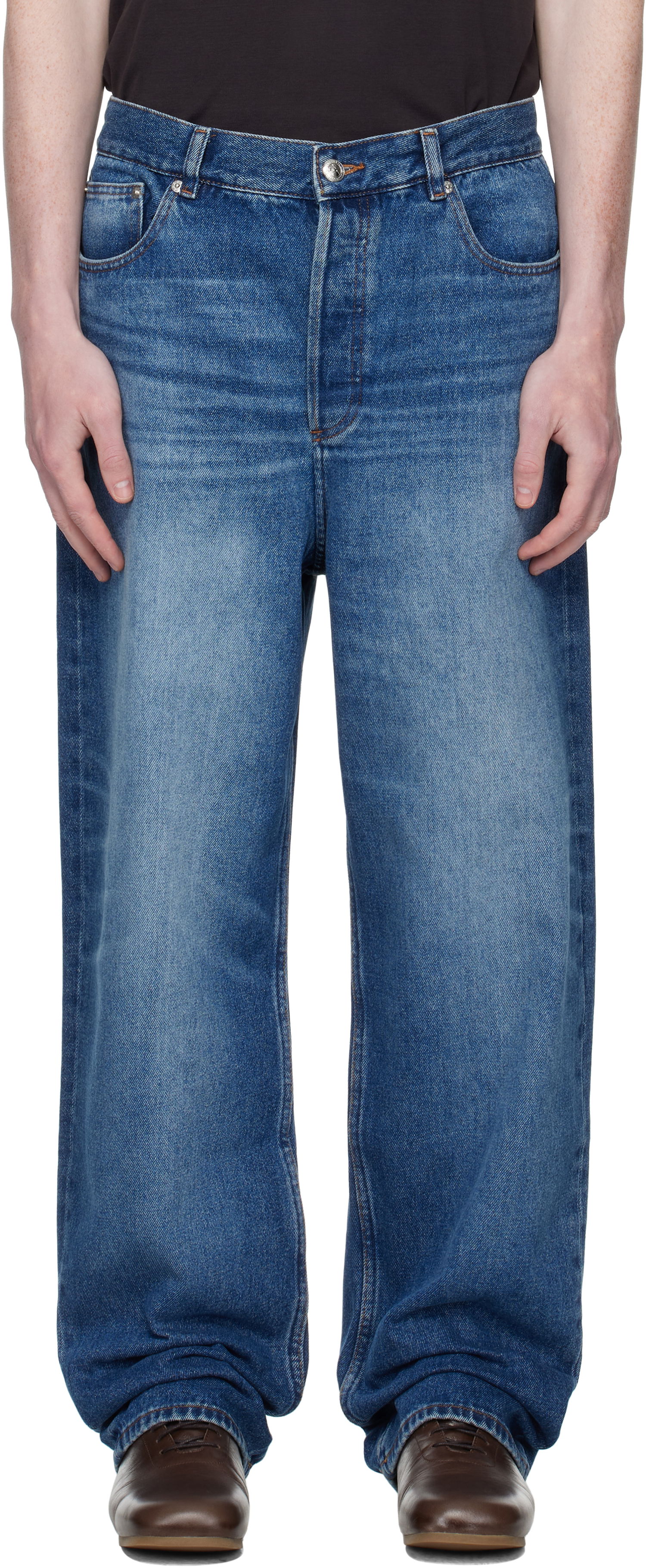 Jeans A.P.C. A.P.C. Solal Loose Fit Jeans Blå | COHAD-M09238, 0