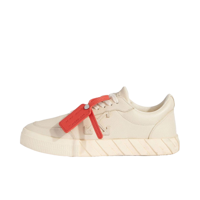 Sneakers och skor Off-White Vulcanized Low Calf Leather Beige Beige | OMIA085F23LEA0016161