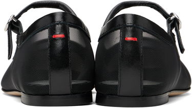 Kläder Aeyde Aeyde Uma Mesh Toe-Cap Ballerina Flats Svart | A11-FL-RKLS08FL181-SS25-800-007, 1