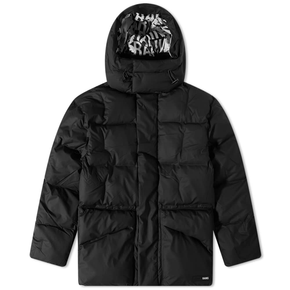 Pufferjacka Rains Block Puffer Jacket Svart | 15010-01, 0