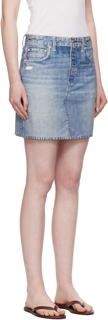 Kjol rag & bone rag & bone Miramar Ponte Miniskirt Blå | WCW25PB0030703, 1