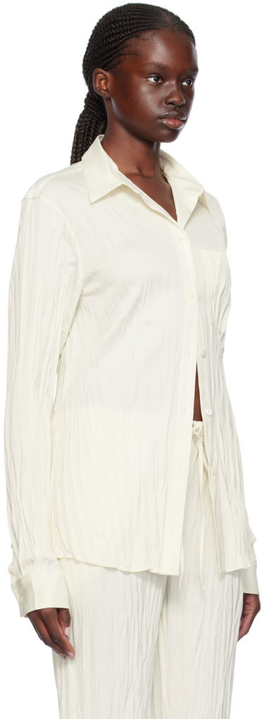 Skjorta Helmut Lang Helmut Lang Crushed Button-Down Shirt Vit | O01HW520, 1
