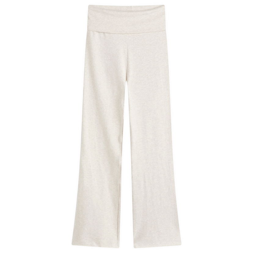 Byxor SKIMS SKIMS Foldover Jersey Pant, Size Large Beige | AP-PNT-0715-OATHEATHER