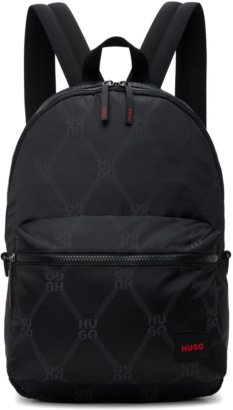 Ryggsäck BOSS Logo Backpack Svart | 50529424, 0