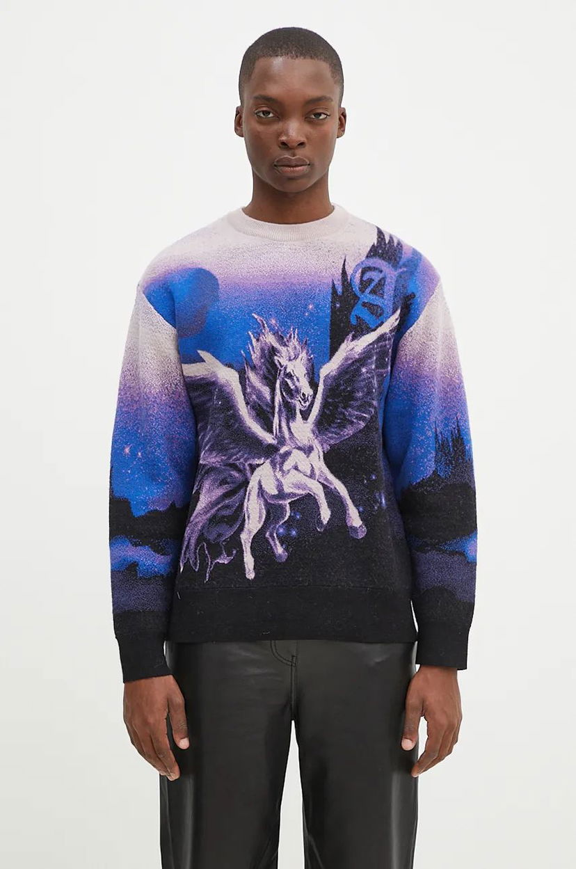 Sweater Aries Pegasus Knit Sweater Purpur | AR2004002