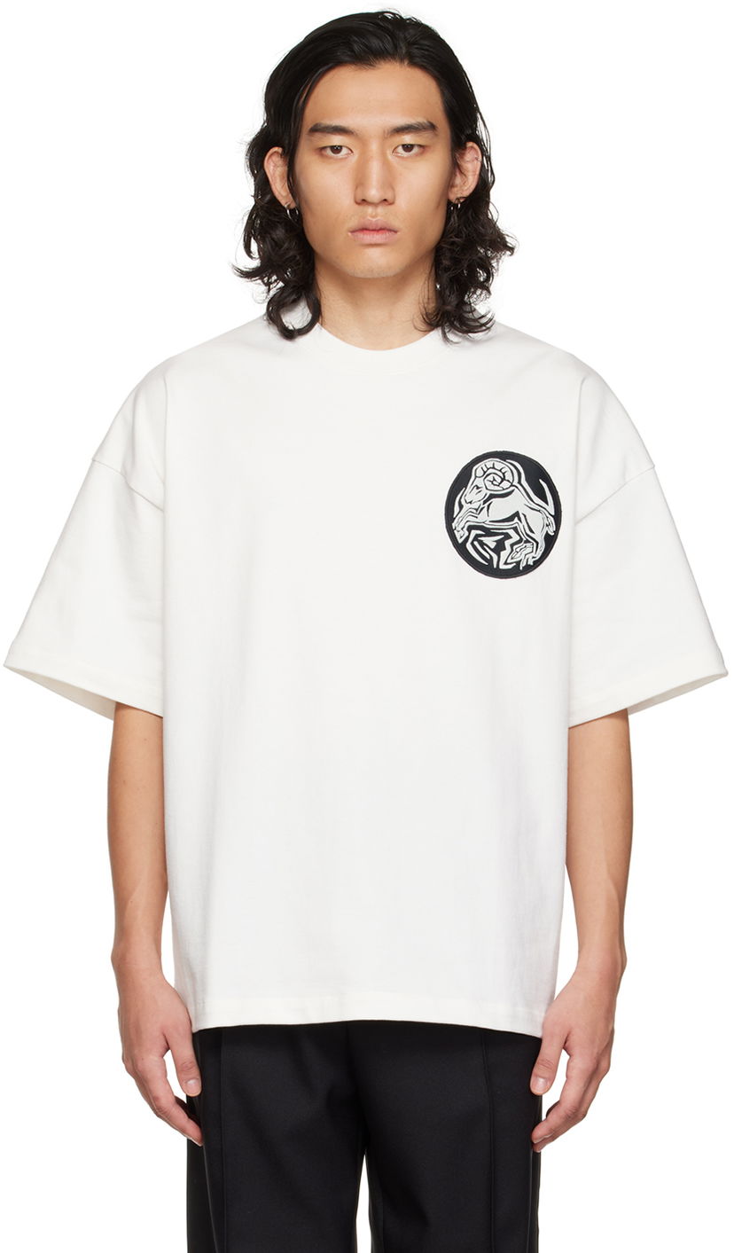 T-shirt Jil Sander Crewneck T-Shirt Vit | J21GC0018_J45092