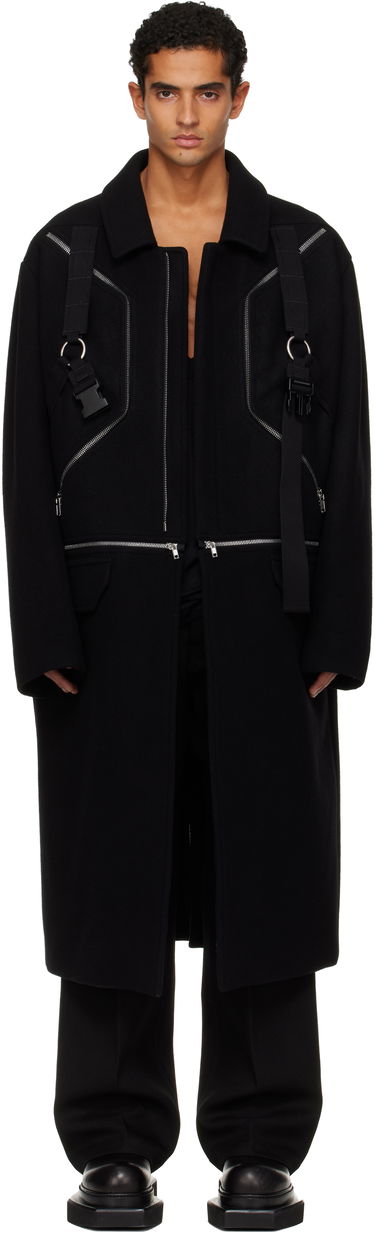 Rockar Rick Owens Concordians Blixa Jumbo Mac Coat Svart | RR02E1903 WSFER1, 0