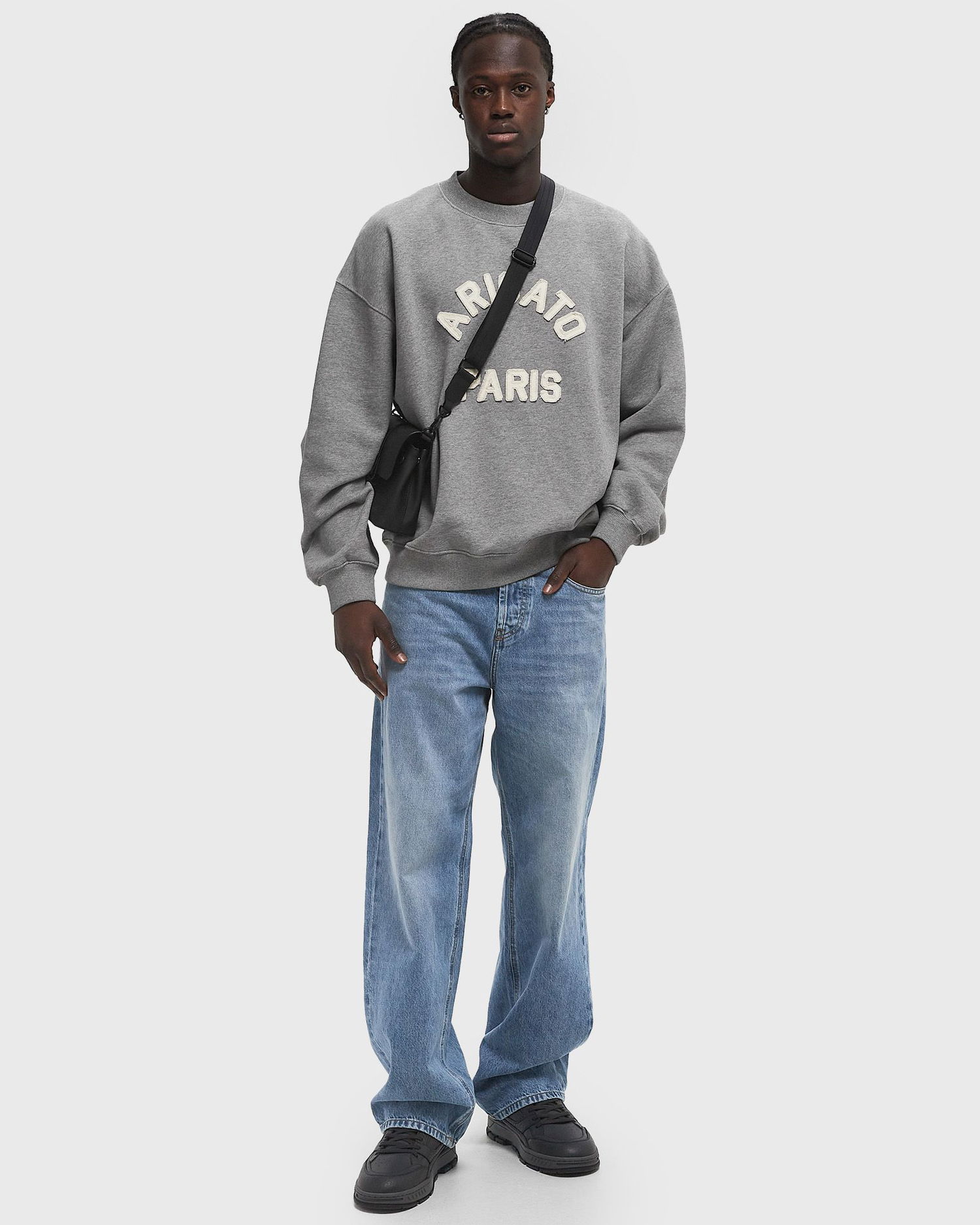 Sweatshirt AXEL ARIGATO Paris Crewneck Sweatshirt Grå | A2997001, 0