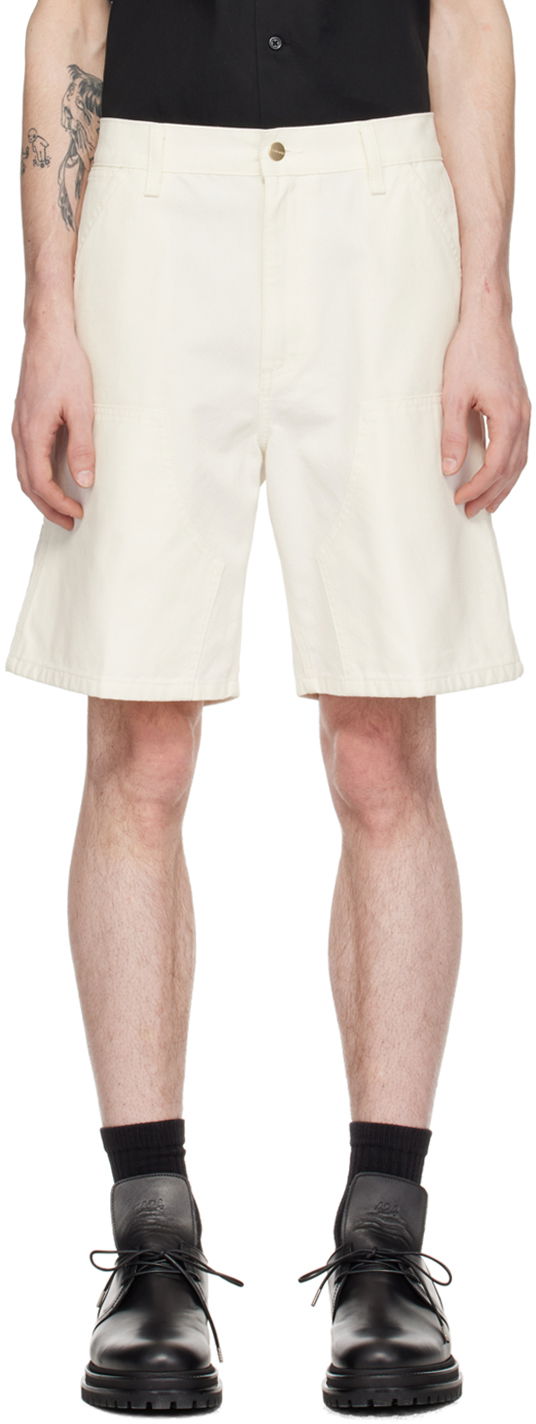 Shorts Carhartt WIP Double Knee Shorts Vit | I033118