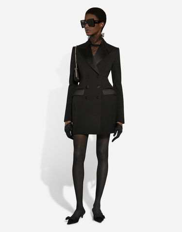 Jacka Dolce & Gabbana Double Breasted Jacket Svart | F27CVTFUBGEN0000, 2