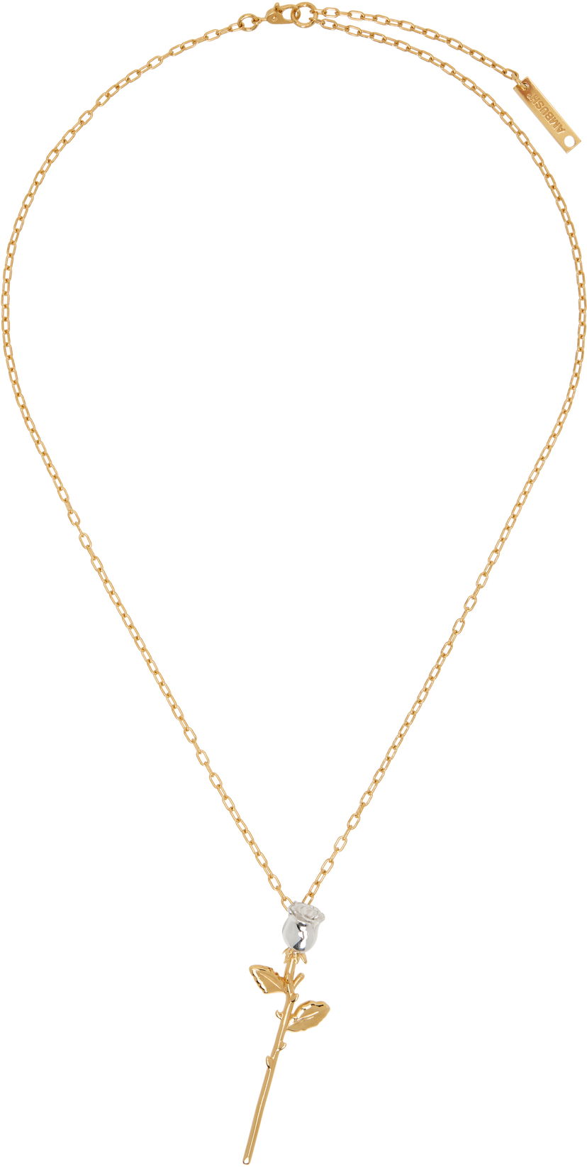 Halsband Ambush AMBUSH Rose Charm Necklace Metallisk | 12111146
