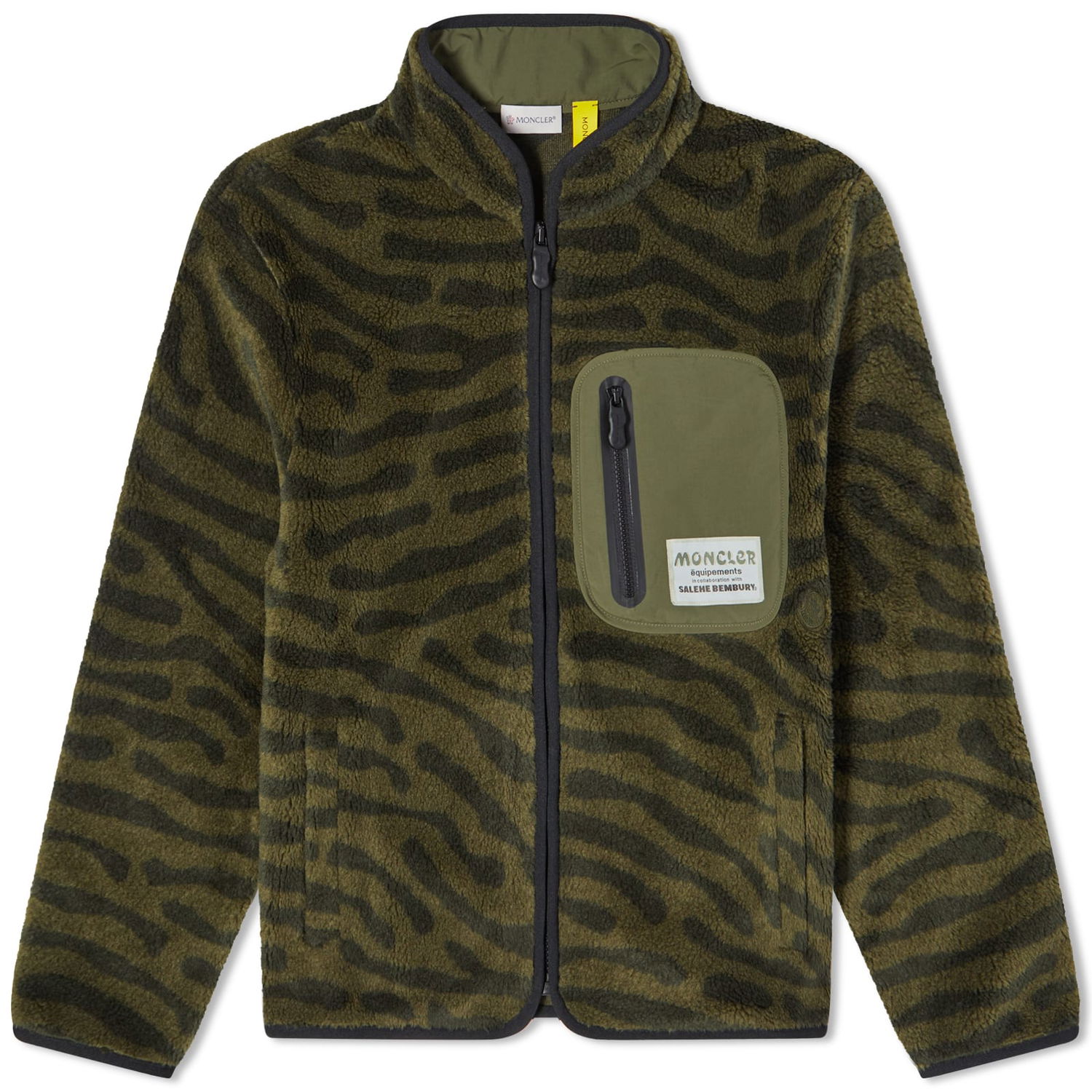 Sweatshirt Moncler Genius x Salehe Bembury Fleece Jacket Dark Green Grön | 8G000-M3282-04-833, 0