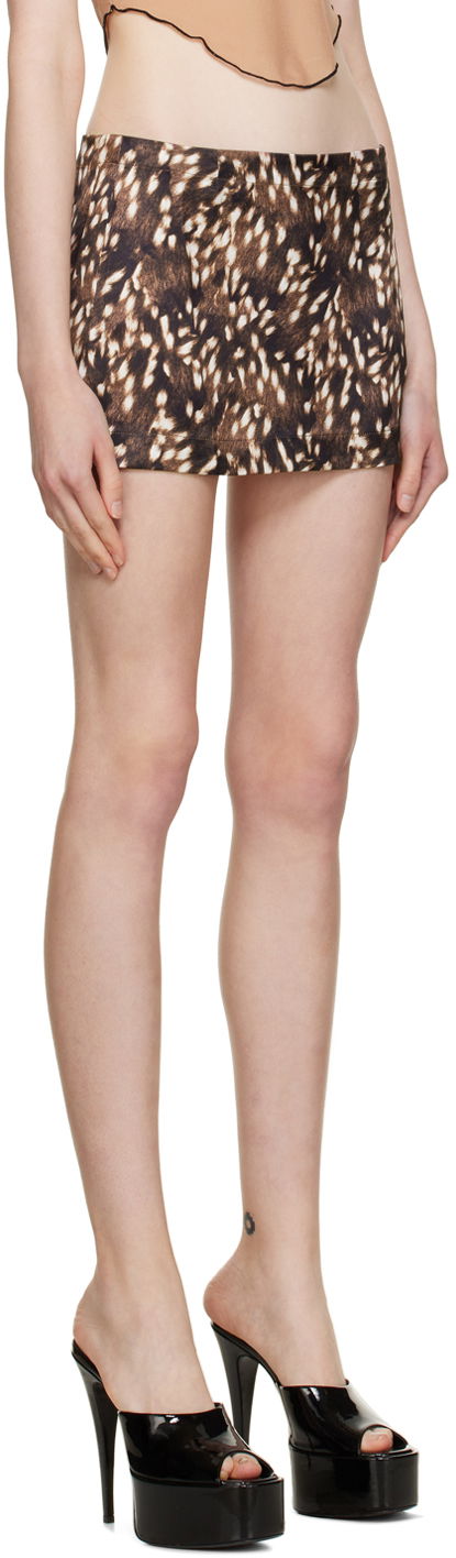 Kjol Miaou Miaou Micro Miniskirt Brun | 4012SS1BMB, 1