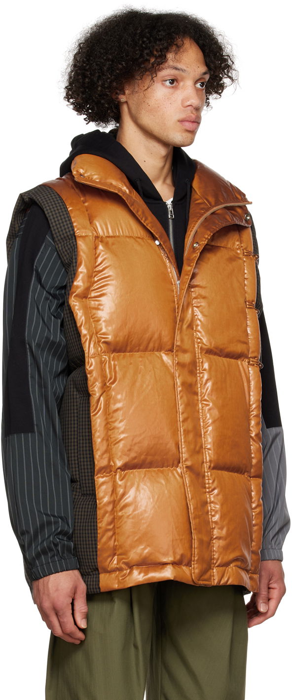Väst Feng Chen Wang Feng Chen Wang Deconstructed Down Vest Brun | FUF14VS04, 1