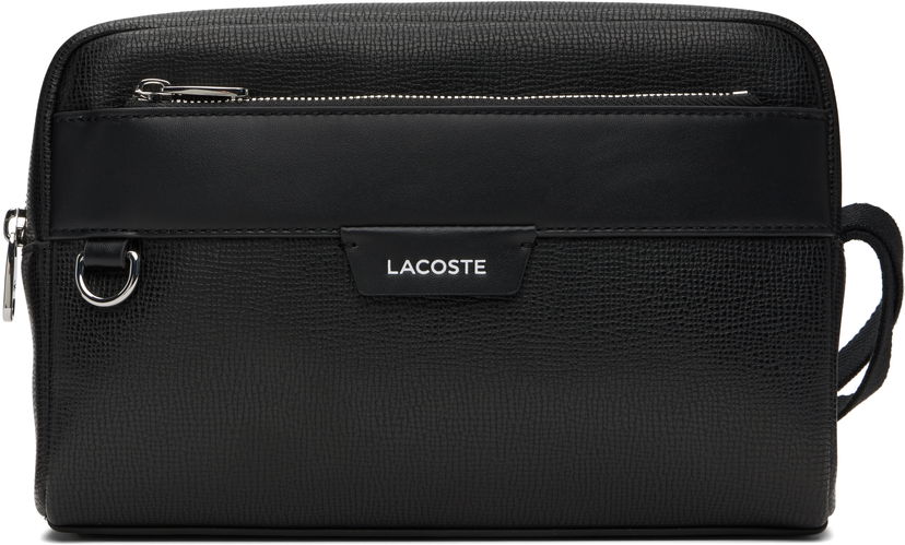 Resväska Lacoste Lacoste Ossian Leather Toiletry Pouch Svart | NH5046OI_000
