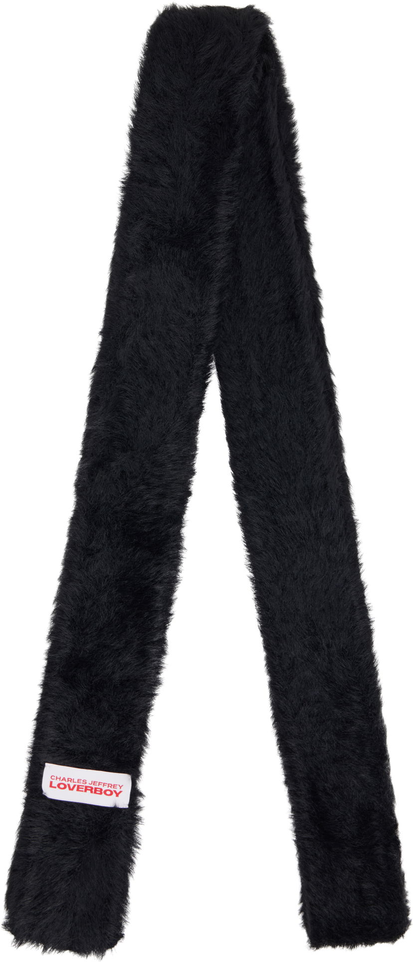 Halsduk Charles Jeffrey Loverboy Charles Jeffrey LOVERBOY Fluffy Skinny Scarf Svart | 54140701