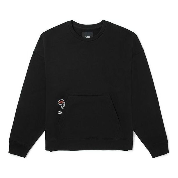 Sweater Vans OTW Test Fleece Crew Sweatshirt Svart | VN0A54OLBLK