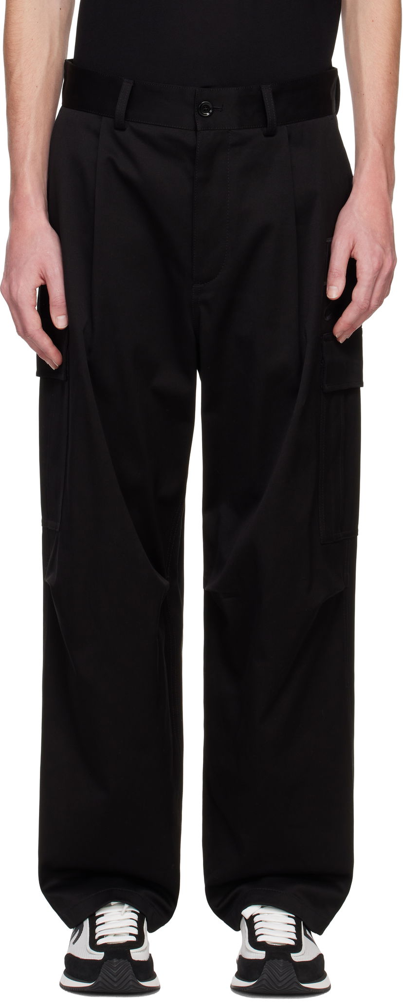 Cargo byxor Dolce & Gabbana Cargo Pants Svart | GP03KZFUFMU