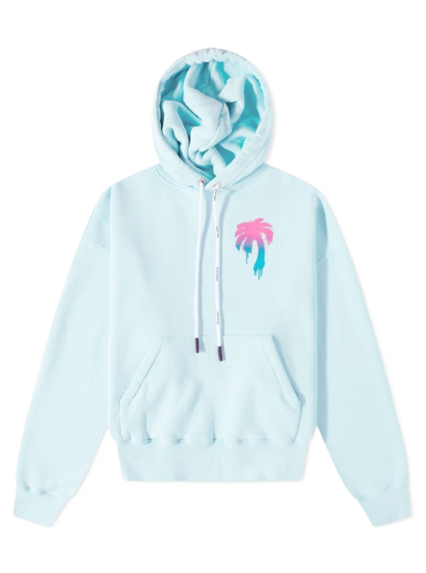 Sweatshirt Palm Angels I Love PA Popover Hoody Turkos | PMBB058S23FLE0014084