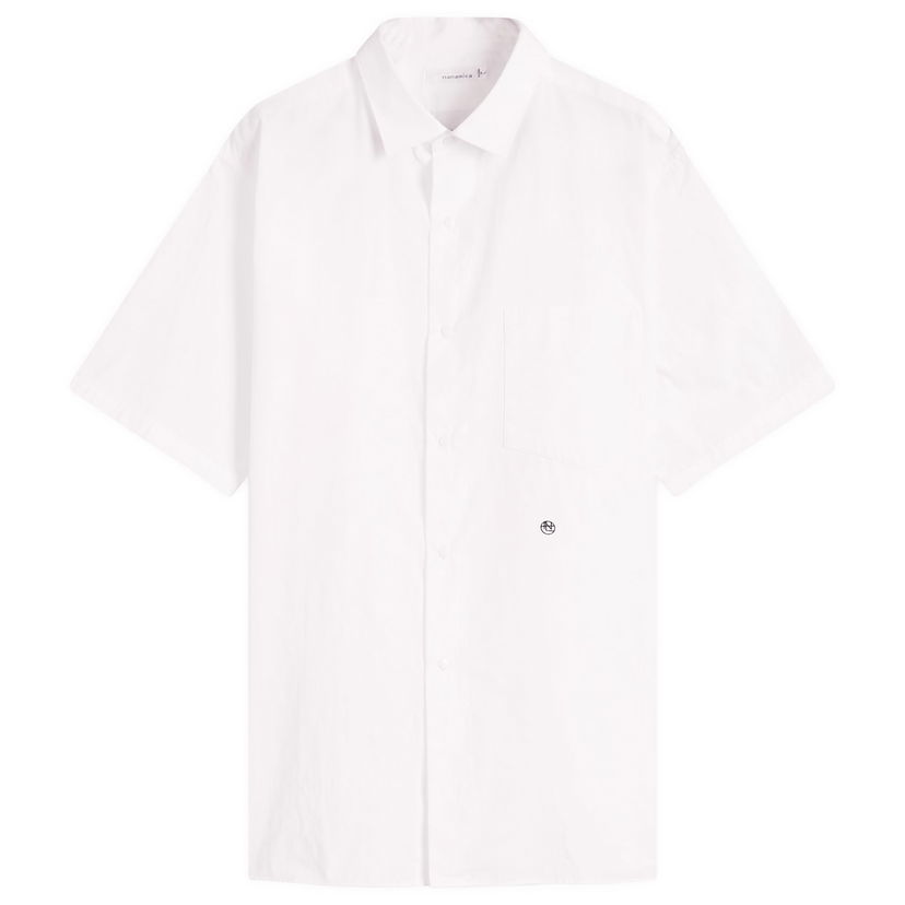 Skjorta NANAMICA Nanamica Regular Collar Wind Short Sleeve Shirt, Size Large Vit | SUGS405E-OW