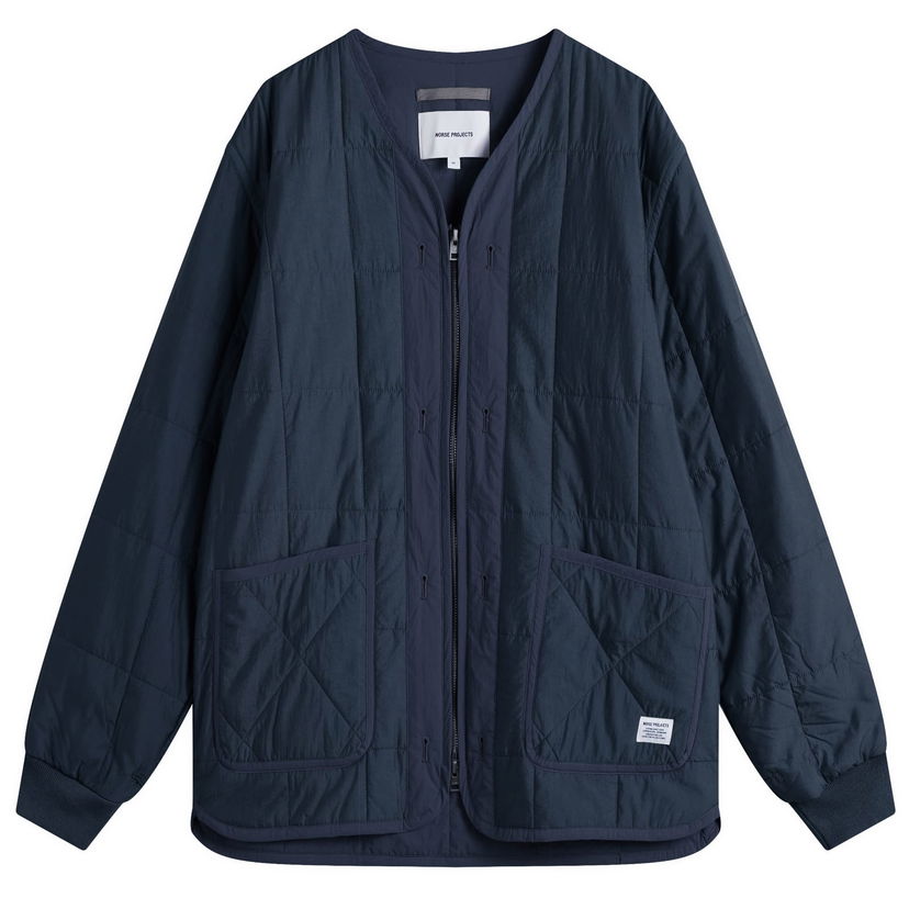 Pufferjacka NORSE PROJECTS Military Liner Jacket, Size Large Mörkblå | N50-0272-7004