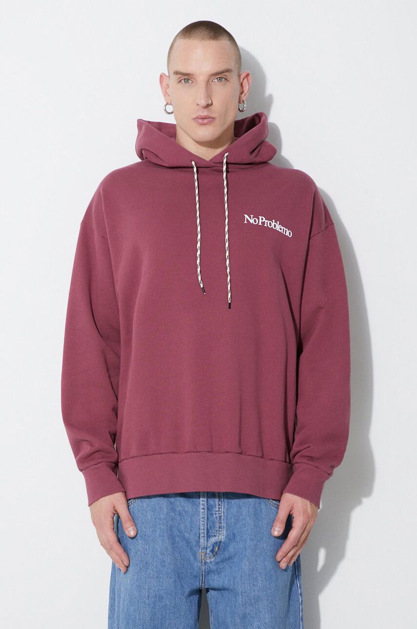 Sweatshirt Aries Hoodie With Print Purpur | FUAR20017