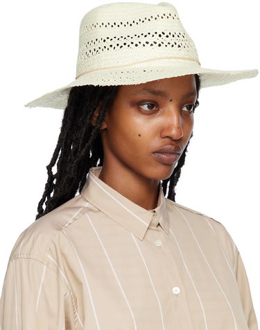 Hatt rag & bone Elle Perforated Fedora by Beige | WJW23P1007PL07, 1