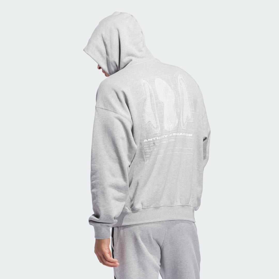 Sweatshirt adidas Performance Anthony Edwards Seasonal Graphic Hoodie Grå | JY3974, 0