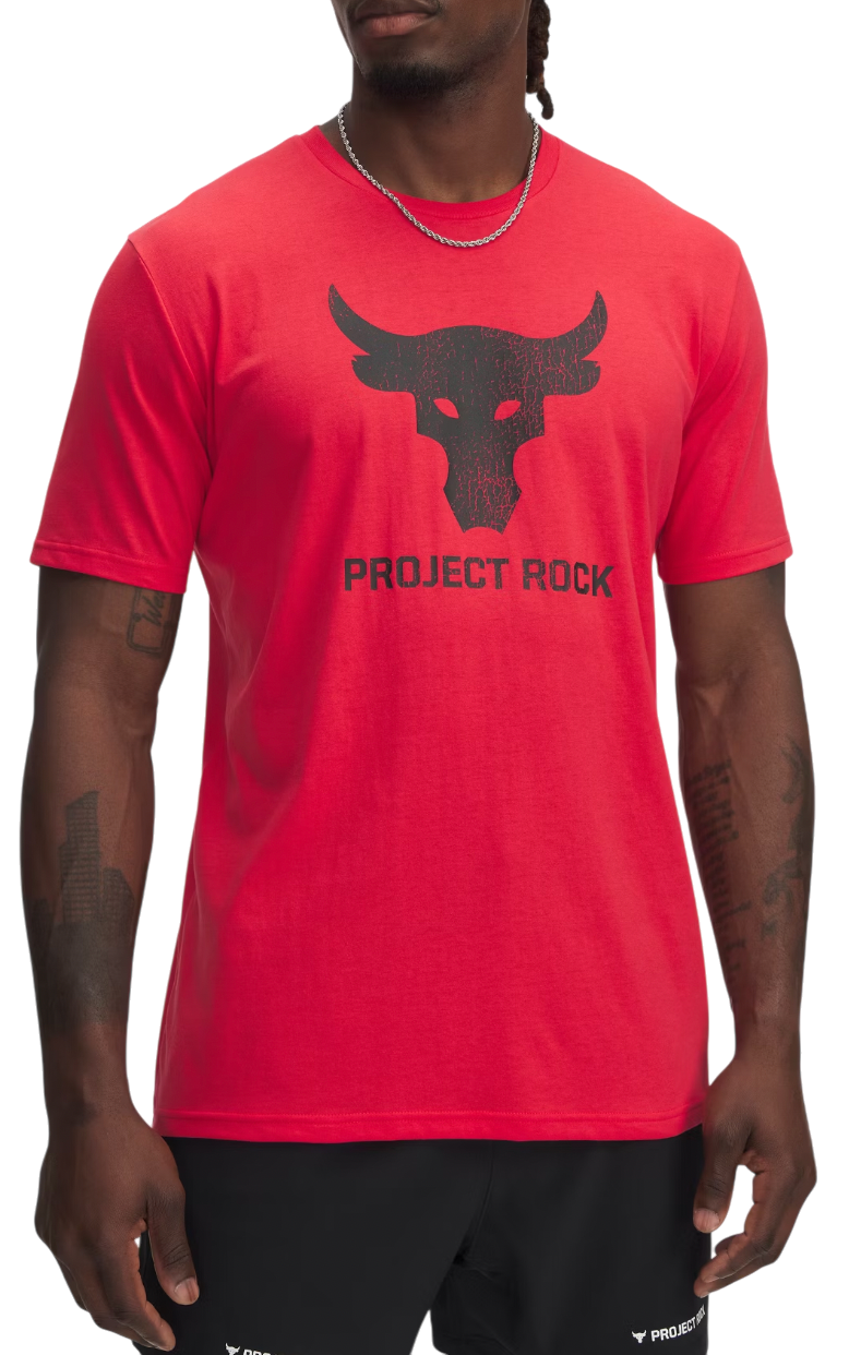 T-shirt Under Armour Project Rock Brahma Bull Short Sleeve T-Shirt Röd | 1383191-989