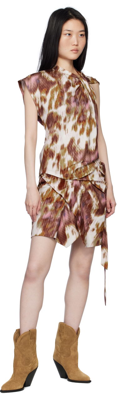 Linne Isabel Marant Étoile Isabel Marant Etoile Nayda Tie Dye T-Shirt Flerfärgad | 25PTS0175FA-C1N09E, 3