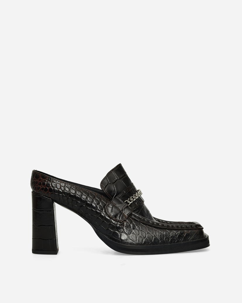 Tillbehör Martine Rose Square Toe Chain Loafer Mules Svart | 1065LE01710