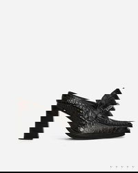 Square Toe Chain Loafer Mules