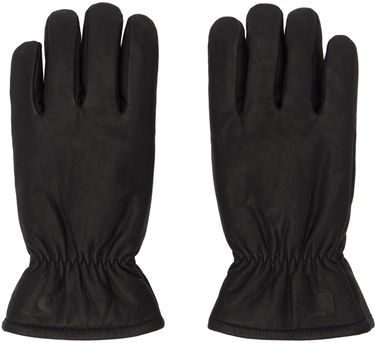 Handskar Carhartt WIP Leather Gloves With Elastic Wrist Svart | I030900, 0