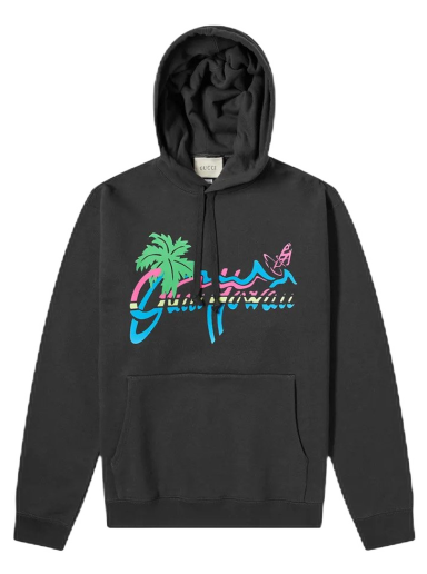 Sweatshirt Gucci Hawaii Hoodie Svart | 626989 XJCSP 1142