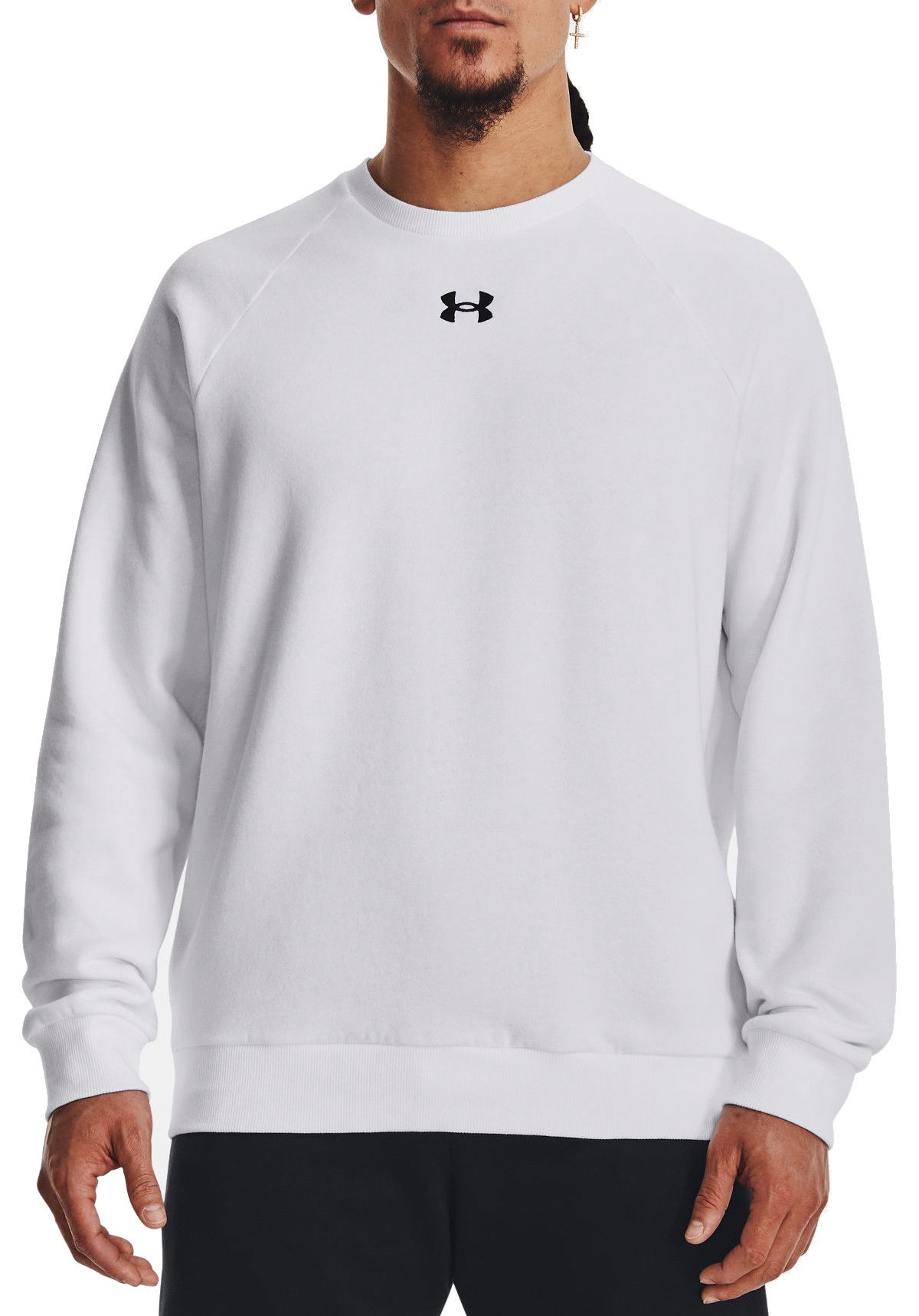 Sweatshirt Under Armour Rival Fleece Vit | 1379755-100, 0