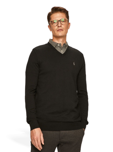 Sweater Polo by Ralph Lauren Sweater Svart | 710670789003