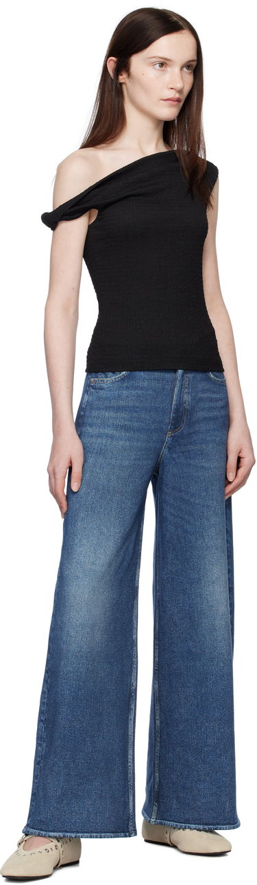 Linne rag & bone rag & bone Lou Off Shoulder Blouse Svart | WAC24HT032TM32, 3