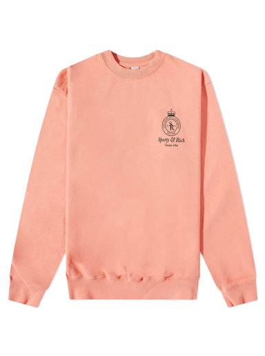 Sweater Sporty & Rich Crown Crew Sweat Grapefruit/Black Rosa | CR473GF