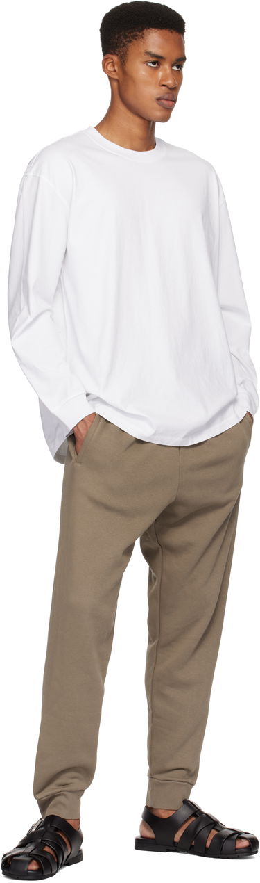 T-shirt SKIMS Heavyweight Cotton Relaxed Long Sleeve T-Shirt Vit | LS-LST-7893M, 3