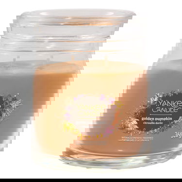 Ljus Yankee Candle Signature Medium Jar 2 Wicks Golden Pumpkin Natural & Synthetic Fragrance 368 g Orange | 43499, 0