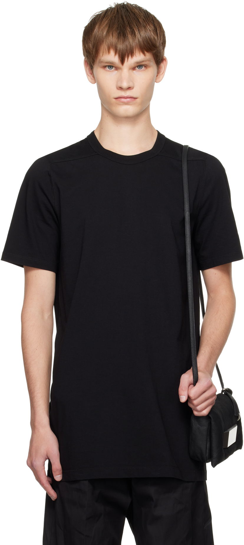T-shirt Rick Owens Rick Owens Concordians Level T-Shirt Svart | RU02E1264 JA