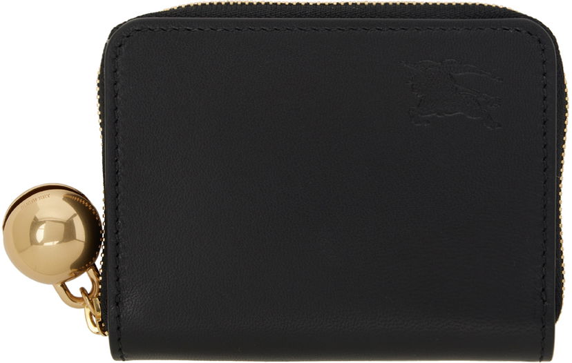 Plånbok Burberry EKD Leather Zip Wallet Svart | 8079212