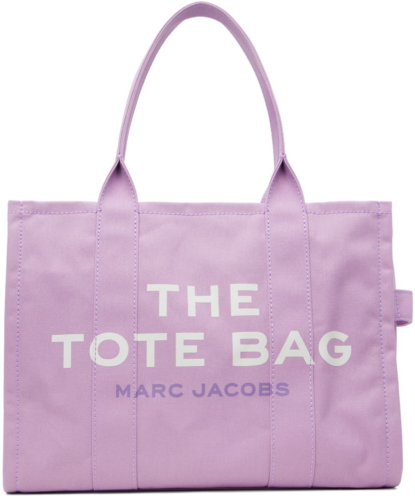 Tygpåse Marc Jacobs Marc Jacobs 'The Tote Bag' Large Canvas Tote Purpur | M0016156